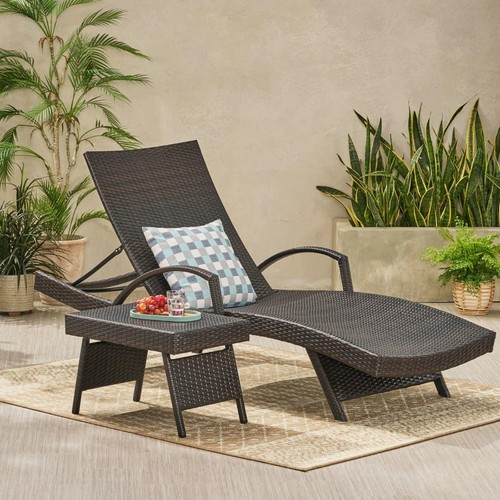 Chaise longue inclinable