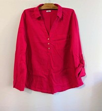 Blouse rose lin et viscose T46 Gémo (2509026)
