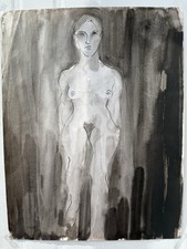 Nu Féminin Signé François Diana Avec Certificat D’authenticité