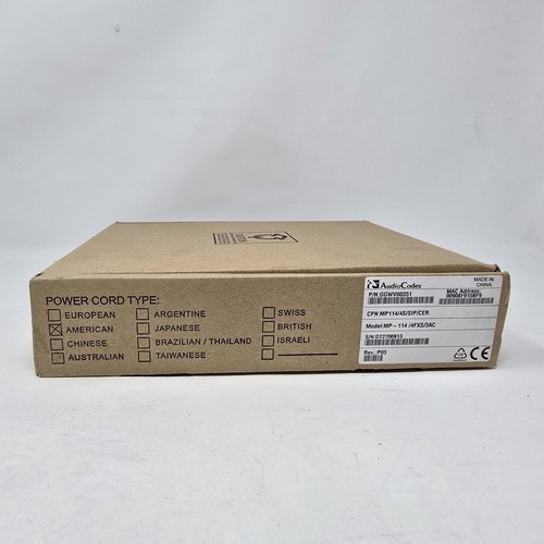 Audiocodes 114 4fxs 3ac - audiocodes, mp-114/4fxs/3ac