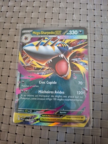 Carte pokémon méga - carte, méga-sharpedo