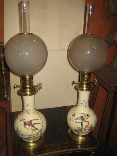 Paire lampes huile - lampes,