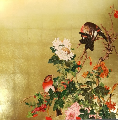 Tableau bois laque vietnam - bois,