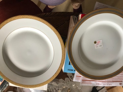 Assiettesdouble dorure polie - dorure,