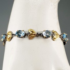Bracelet topaze bleue