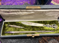 Ancien nécessaire a écriture courrier epoque 1900 porte plume et divers