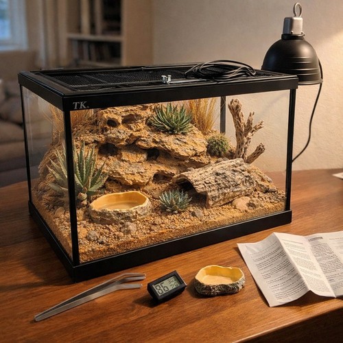 Reptile glass terrarium - reptile,