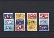 FRANCE 2024 LES PETITS MOTS GRANDES FETES SERIE COMPLETE DE 12 TIMBRES OBLITERES