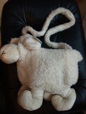 Doudou Peluche Sac A Main Mouton Blanc Crème Rodadou  25cm