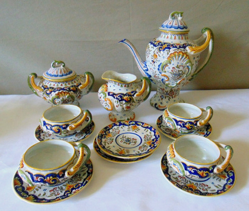 Ancien service cafe faience - a,