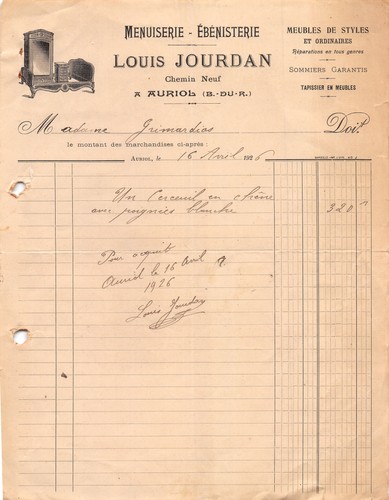 1926 menuiserie ebenisterie - 1926,