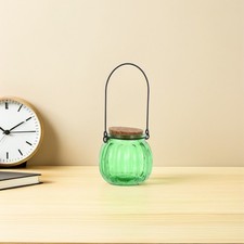  4 Pcs Bouteille De Citrouille En Verre À Main Bougeoir D'automne