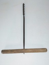 outil ancien grande vrille ,mèche bois Vieux métiers