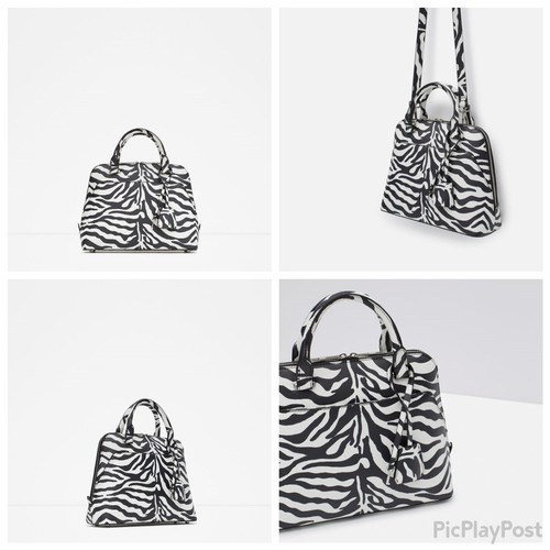 Zara printed city bag ref - city,