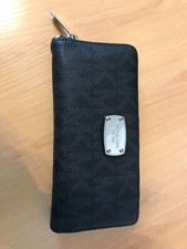 Portefeuille cuir grainé avec logo "Michael Kors" Femme