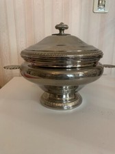 soupiere en metal argenté