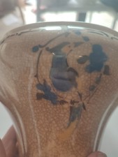 Vase céramique oiseau bleu - vase,