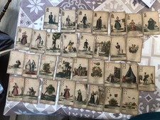 RARE ancien  jeux de 32 carte divinatoires