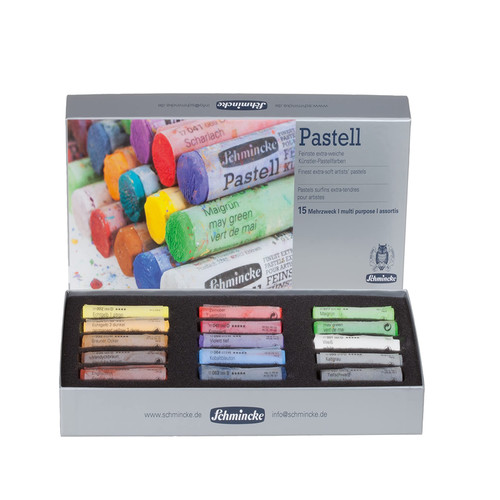 Schmincke pastels 15 colors - pastels,