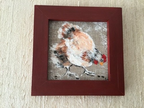 Tableau poule deco - poule,