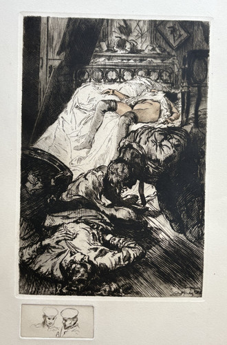 Termonde gravure eau - eau, forte
