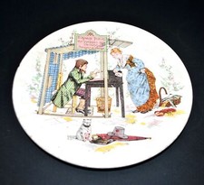 SARREGUEMINES Assiette métier Enfants Richard "Ecrivain Public" Froment Richard