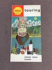 Ancienne carte routière Shell