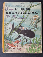 Tintin - Le trésor de Rackham le rouge - A24 - Dos Blanc - EO de 1944