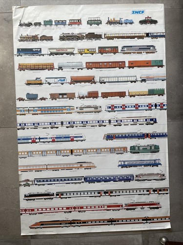 Grande affiche ancienne sncf - grande,