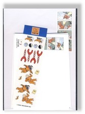 HERGE Tintin papier a lettres Lune