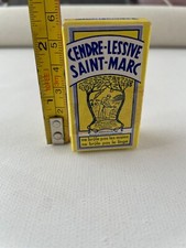 Mini boite carton publicitaire CENDRE-LESSIVE SAINT-MARC vintage