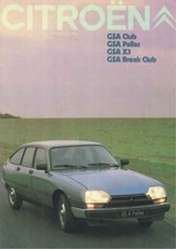 Catalogue brochure Citroën GSA / Break 10/1979 Allemagne Deutschland
