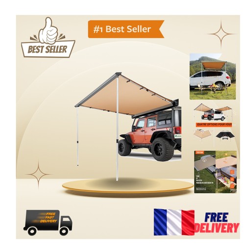 Grand auvent voiture beige - auvent,
