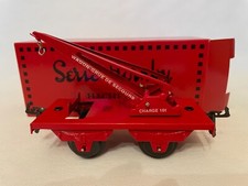 Hornby Hachette wagon grue de secours rouge avec boîte Echelle O - 402377H