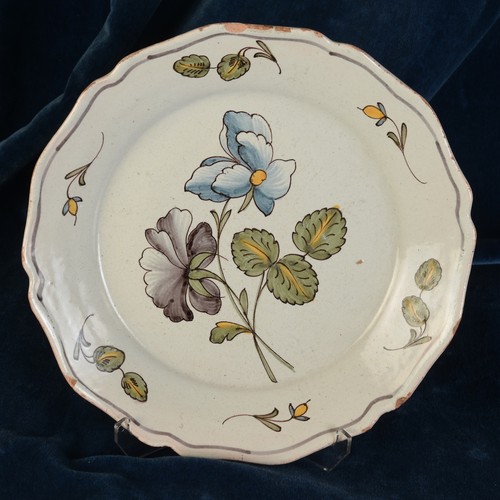 Motif floral assiette xixe - floral,