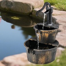 Fontaine d'extérieur créative en forme de cascade pour patio, maison,
