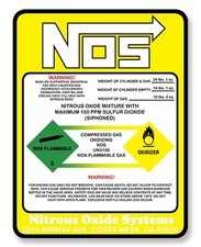 AUTOCOLLANT NOS NITROUS OXIDE