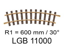LGB Rail courbe R1 600 mm 30°