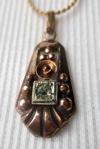 Ancien collier pendentif art