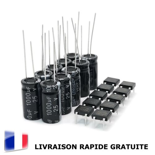 Lot condensateurs 1000μf - de,