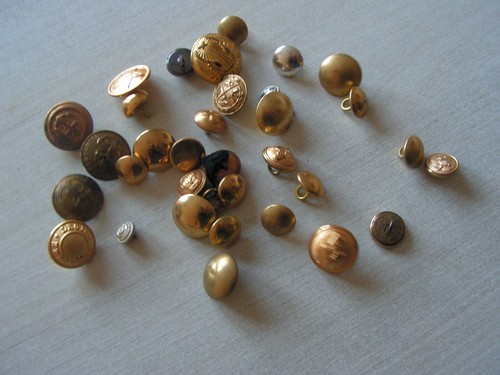 Antique military buttons - buttons, lot