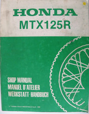 Manuel d'atelier moto HONDA MTX125R