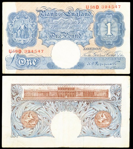 Billet one pound bank - one, of