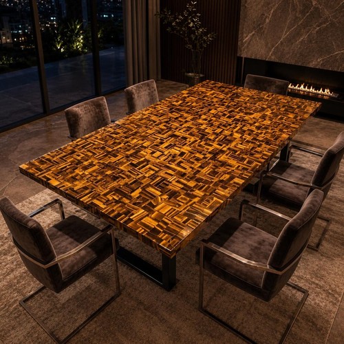 Tiger eye dining table - eye,
