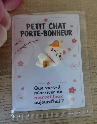Mini chat porte bonheur - mini, porte‑bonheur