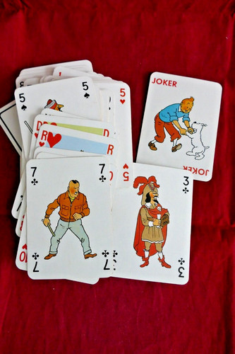 Jeu cartes tintin - cartes,