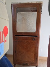 Vitrine argentier ancienne de bois précieux Louis XVI