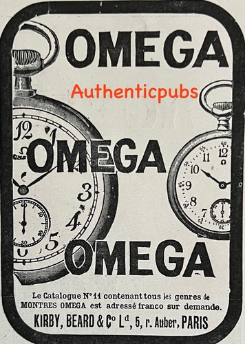 Publicite omega montre gousset - publicite,