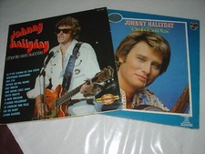 Lot 2 disques vinyles 33 T Johnny Hallyday