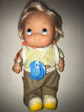 Vds vintage poupée poupon BERNA garçon tout habillé d'origine 27 cm espagne TBE